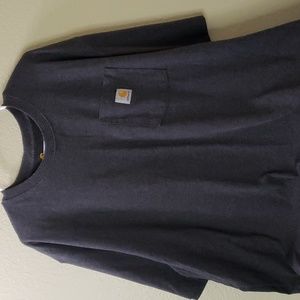 Carhartt mens tall 2xl charcoal gray shirt